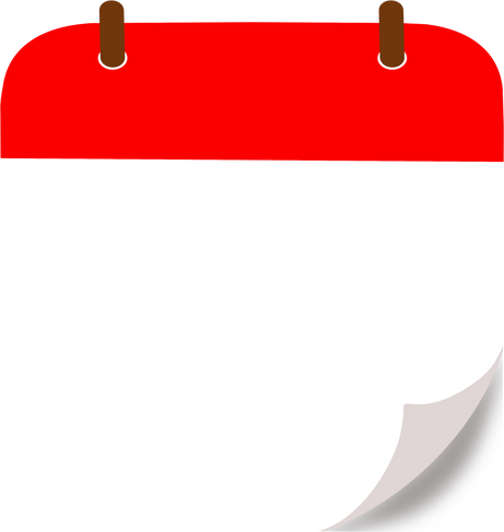 Flat Blank Calendar.